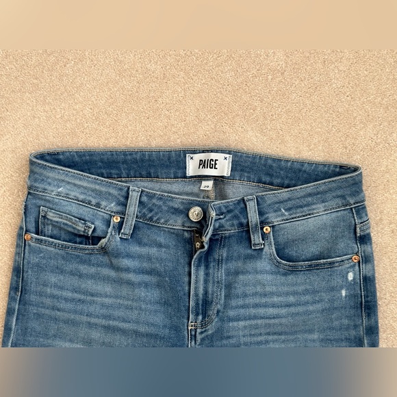 PAIGE - Verdugo Ripped Raw Hem Skinny Ankle Jeans (Jules) - Picture 4 of 7